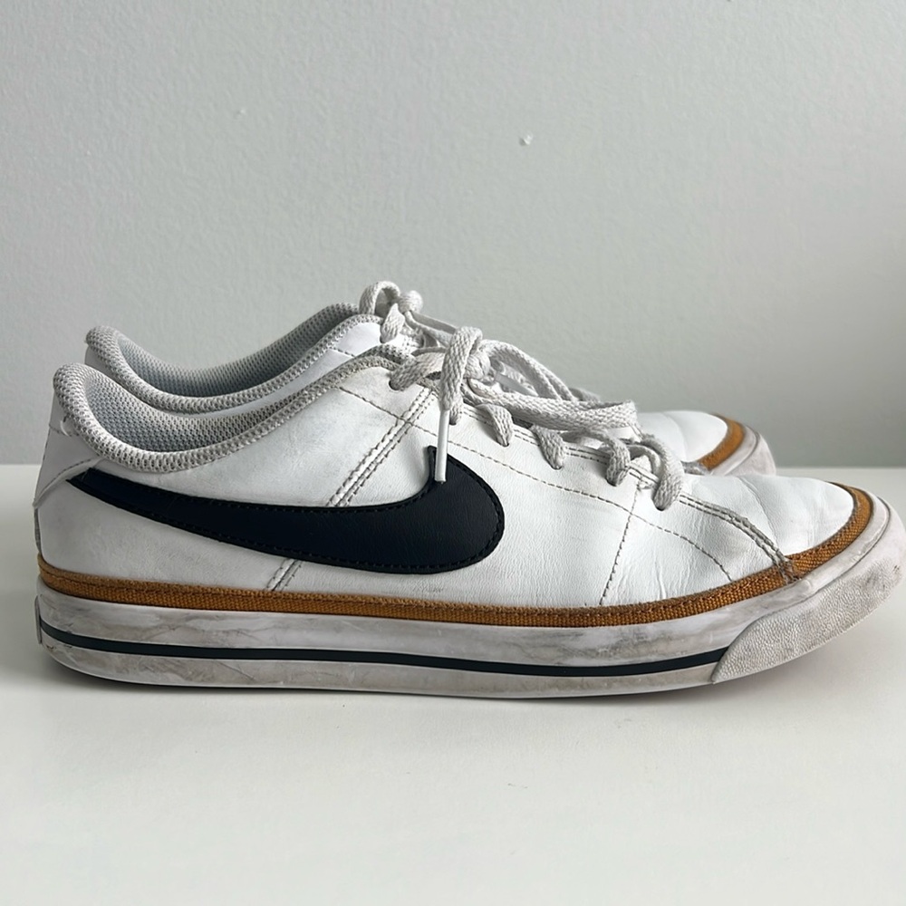 Nike Court Legacy 6.5Y Desert Ochre Leather Shoes Sneakers Low